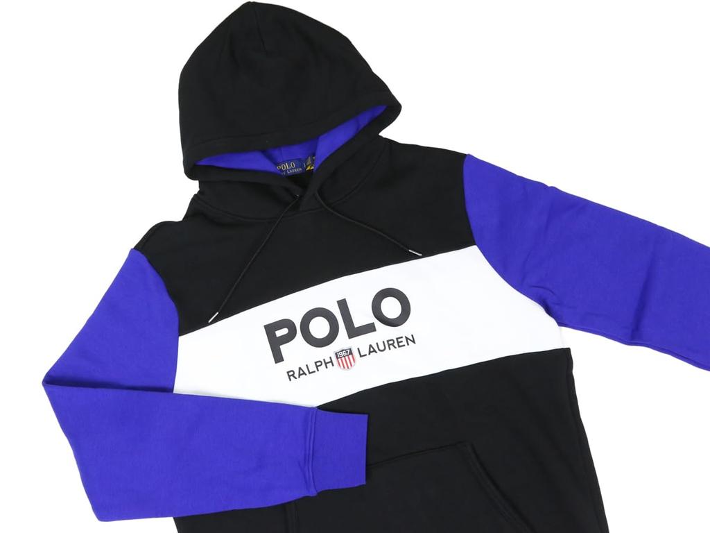 Polo Ralph Lauren Pullover Paneled Jersey Men's Hoodie, 01020015-S-BLUEMU [Used]