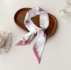 Wind Small Streamer Long Scarf Ribbon Tie Bag Versatile Decorative Headband Printed Scarf with Hand Scarf