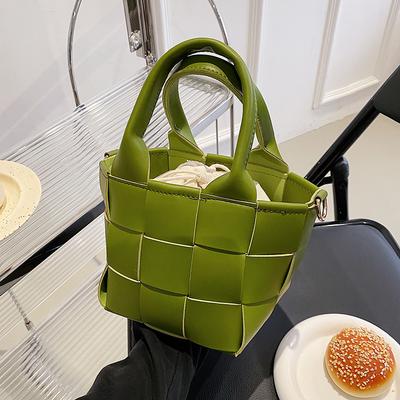 Torebki typu crossbody z tkanego projektu dla kobiet na lato, nowa luksusowa designerska torebka, czysty kolor, skórzana torba ze ściągaczem