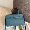 First-Layer Cowhide Shoulder Women'S Bag, Large-Capacity Messenger Tote Bag, Women'S Mommy Bag, Commuting Fashion And Simple Shopping