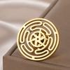 Teamer Wheel Of Hecate Brooch Pins Stainless Steel Symbol Magic Amulet Jewelry Suit Vintage Accessory 2026 New Fashion Gift