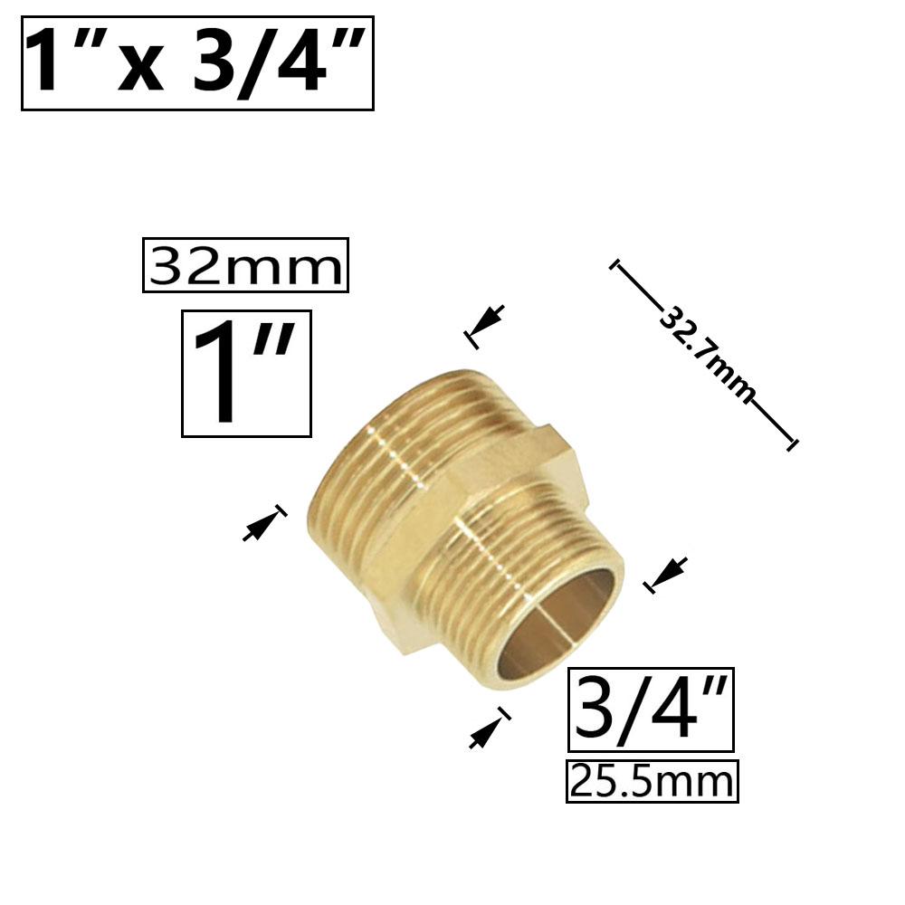 Brass 1/4" 1/2'' 3/4'' 3/8" 1" Male Female Refering Thread Connecter Copper Transition Coupling Adapter Garden Watering Fittings