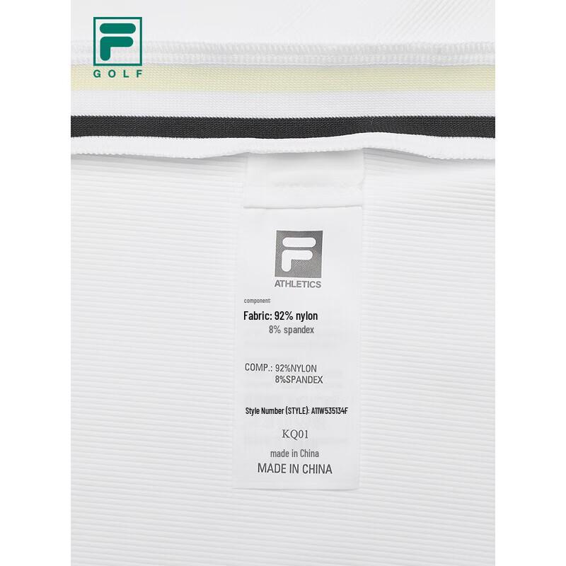 FILA Women's Golf Half-Zip Knit Short Sleeve T-Shirt