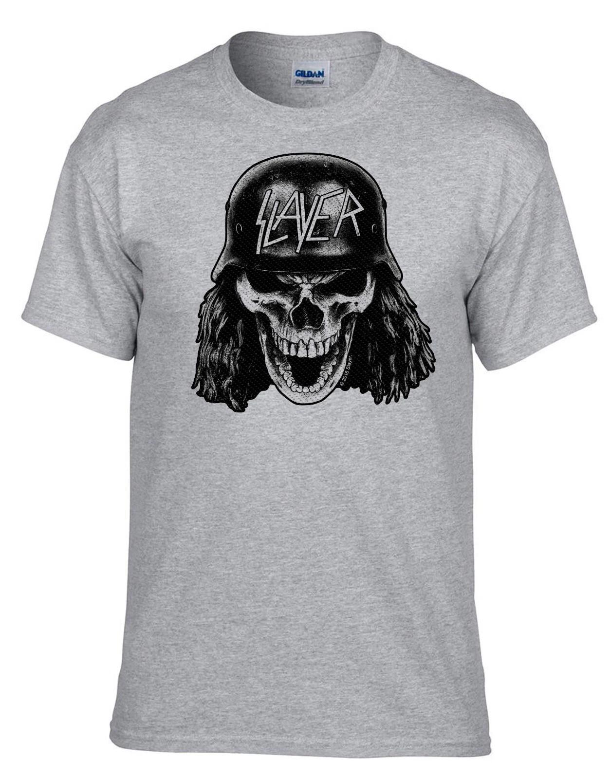 Slayer Rock Band Rock Music Grey Kids T-Shirt -545_GR-Kids S