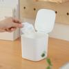 Large Capacity Mini Desktop Bin Plastic Bedroom Trash Can Clean Workspace Garbage Can  Dormitory