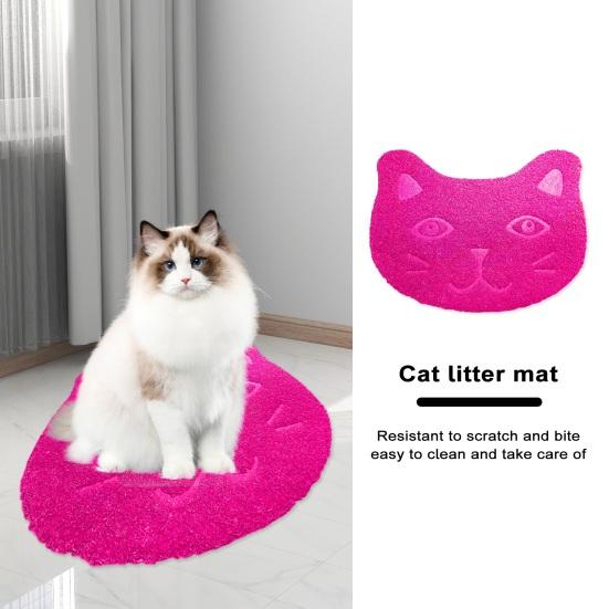 Cat Litter Mat Non-slip Waterproof Pet Food Mat Soft Eco-friendly Silicone Feeding Pad for Dogs Cats