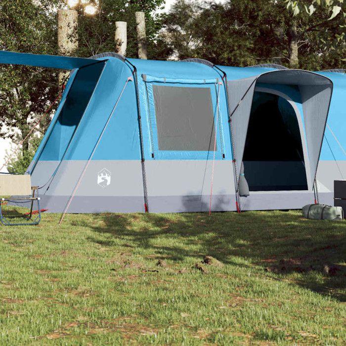 VidaXL Tunnel Camping Tent 4 Person Blue Waterproof, Tent, Camping Shelter, Garden Shelter, Garden Tent, Shelter 94629