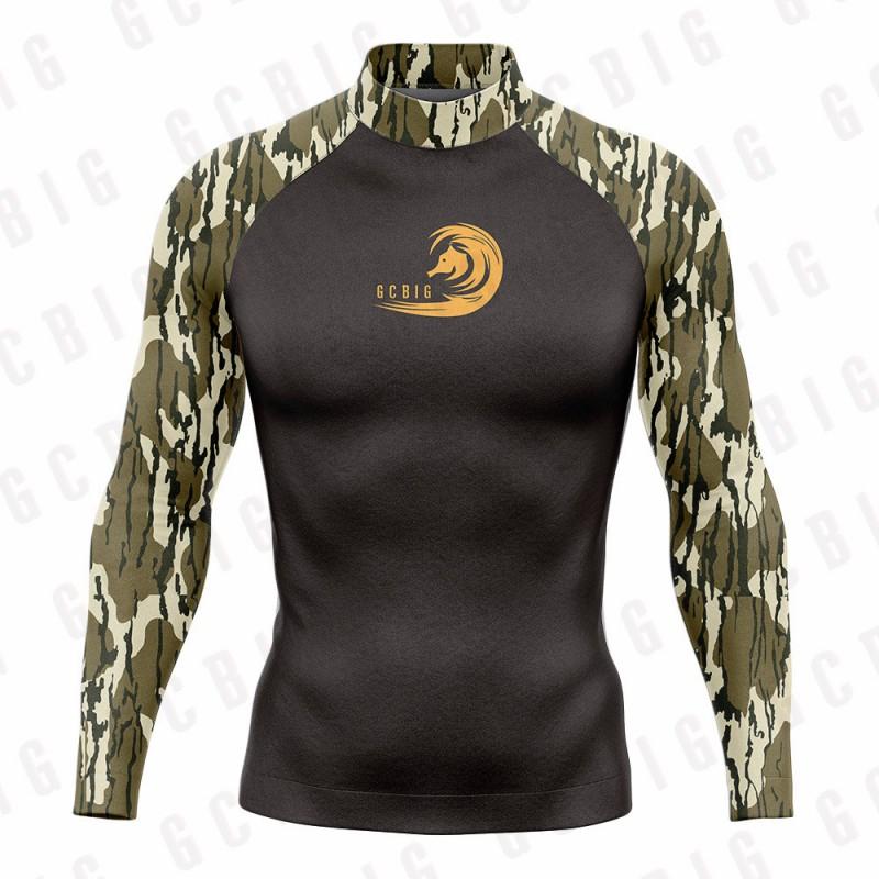 Mens Rash Guard Long Sleeve Quick Dry UV Protection Swim Shirt Surfing Snorkeling Water Sports