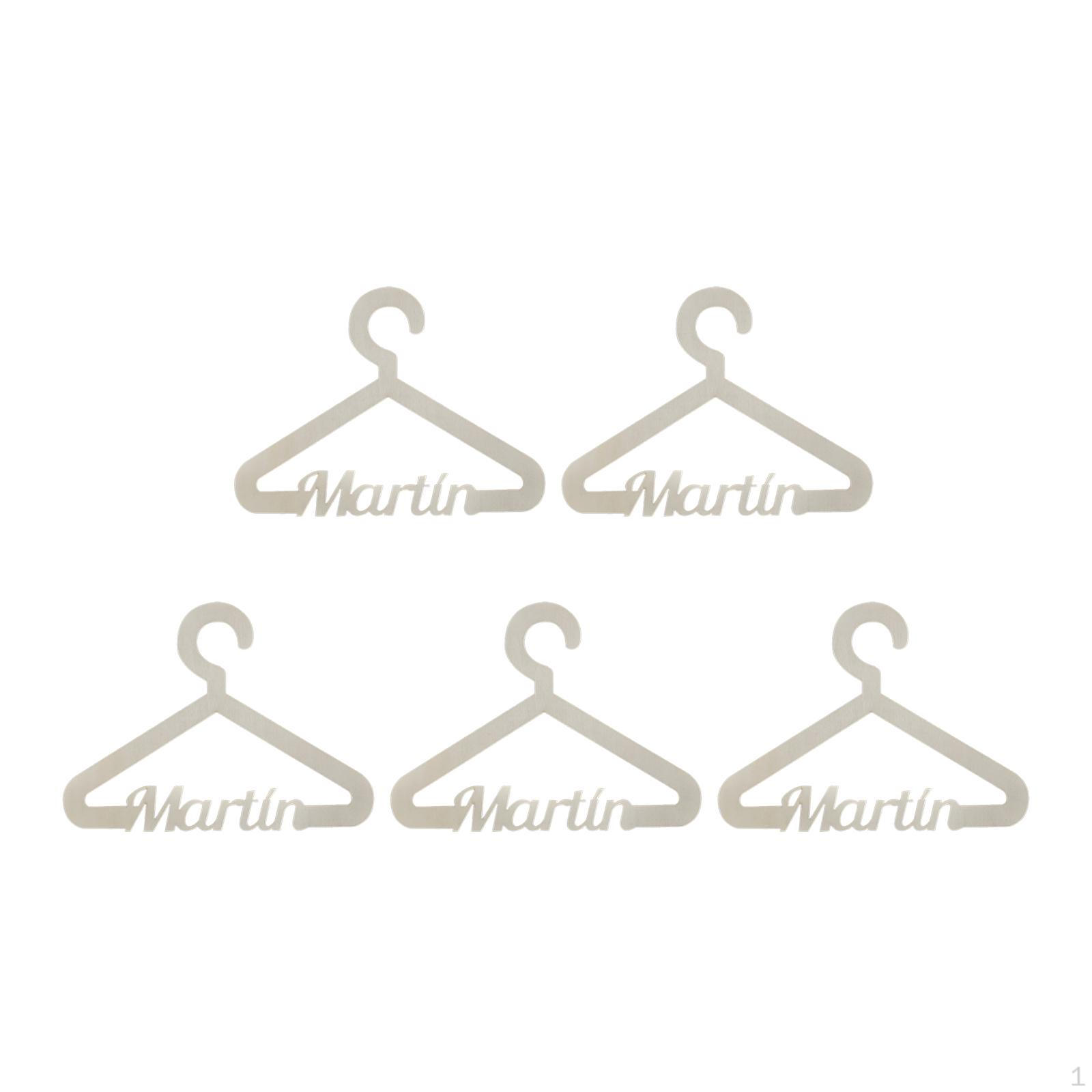

5x Wood Children Clothing Hangers Alphabets Portable Baby Clothes Racks for