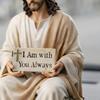 Jesus Resin Car Ornament Figurine Compact Sitting Design Handcrafted Jesus Statue Dashboard Table Shelf Home Office