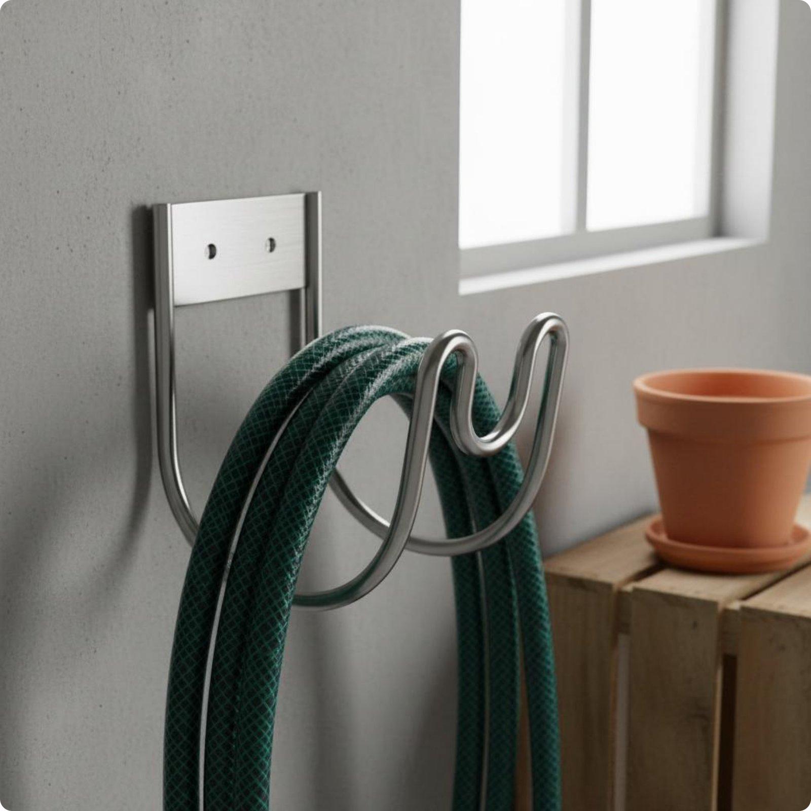 U-Shaped Hose Rack Heavy Duty Wall