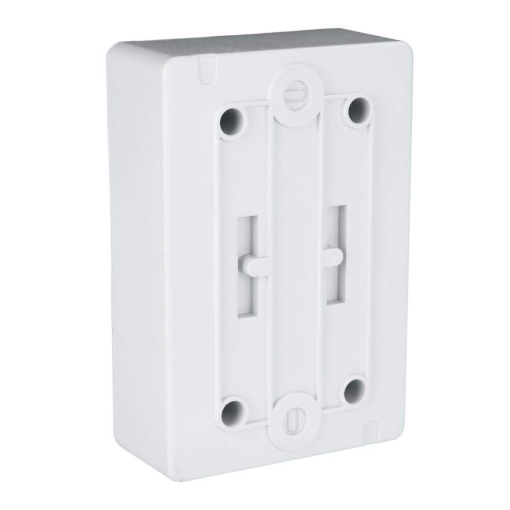 Surface-mounted distribution board Hight Ip65 2 Modular Transparent Door Gray