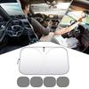 Car Sun Shade Windshield Reflective Foldable Car Shade Uv Protector For Outdoor Travel Parking Hybrid Electric Vehicle Road Trip