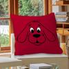 Cartoon Clifford The Big Red Dog Lucky Dragon Pillow Cover Sofa Cushion Cover Home Room Decoration Children Gift