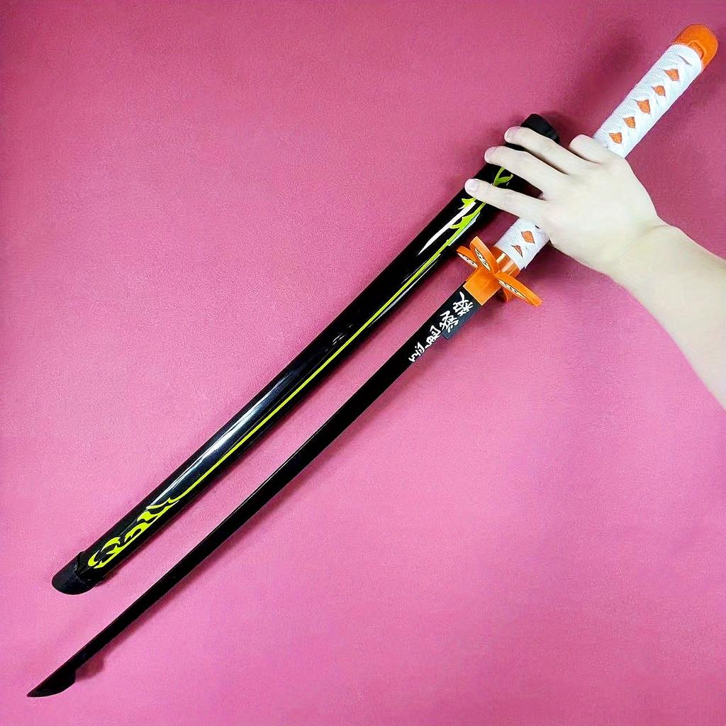 40inch Demon Slayer Shinobu Katana Real Size Japanese Katana Kimetsu No Yaiba Anime Blade Sword Cosplay Prop Samurai Sabre Toy