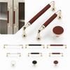 Nordic Leather Hardware Handle Zinc Alloy Cabinet Drawer Knobs Wardrobe Door Handles  Multipurpose