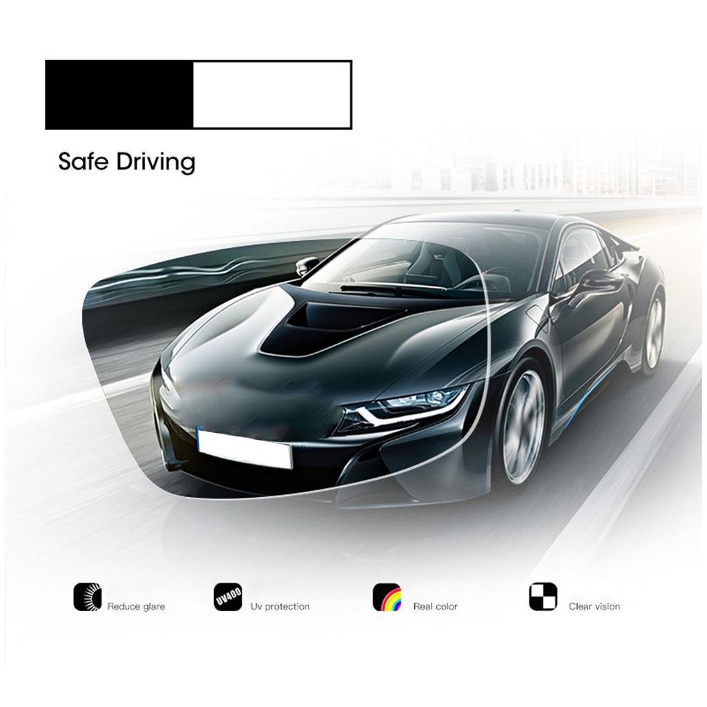 Driving Sunglasses Color Changing Lens High Clarity Polarized Men Sunglasses for Day Night Cycling Running