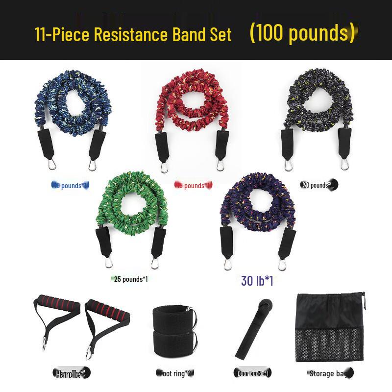 Tingbai 100lb Fitness Resistance Band with Webbing Cover