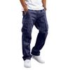 Men's Casual Cargo Pants Loose Fit Straight Leg Multi-Pocket