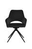 LAPO Swivel Chair Upholstered In Gray Fabric