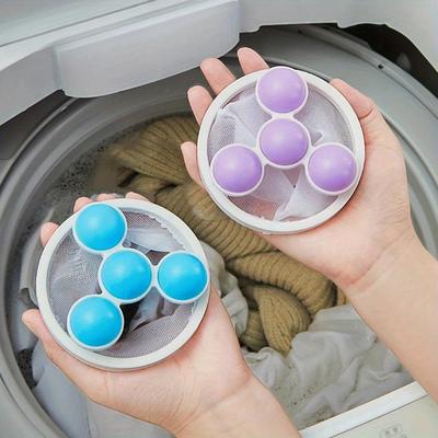 3 Reusable Washing Machine Lint Bags and Pet Defrosts-elastic Mesh Laundry Filter Bags,top/front-mounted Cleaner Clips and Grippers,cleaning Supplies