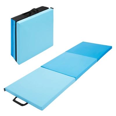 Folding Gymnastic Mattress 180x60x5 Cm - Blue