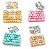26-Key Decompression Button Toy Transparent Dual-Tone Keyboard Keychain  Desktop Decoration