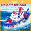 Electric Fire Rescue Boat Toy With Music Lights For Kids Development And Interactive Play