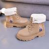 Versatile 2025 Autumn/Winter Cartoon Waterproof Leather Martin Boots for Toddlers - Boys & Girls