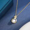 Copper-Plated 18K Gold Baroque Pearl Pendant Necklace - Luxurious, Versatile Fashion for Women