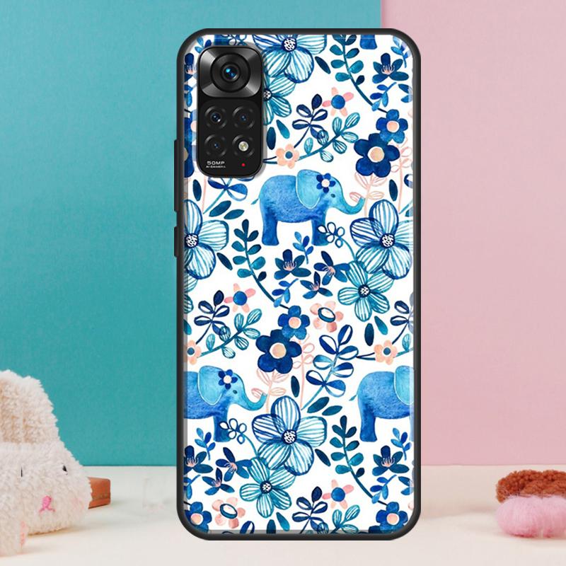 Cute Elephant Case For Xiaomi Redmi Note 13 Pro 14 12 11 9 10 9S 10S 11S 12S Redmi 14C 13C 10C 12C Cover