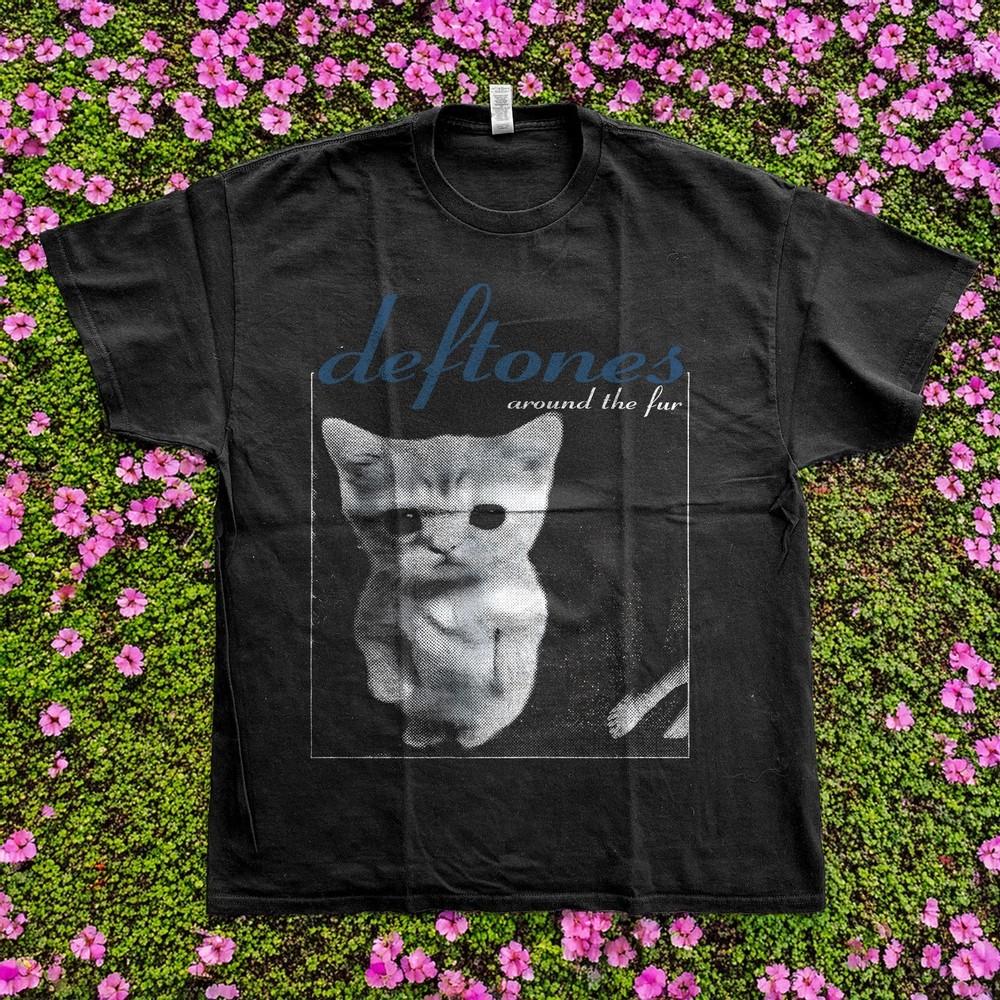 Deftones Cat Meme Black Basic Style Unisex TShirt Size S5XL Unisex T-Shirt XXXXL