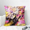 Anime Hells Paradise Cushion Cover Natural Linen Pillowcase Set AllinOne Decor for Sofa Bedroom  Chair