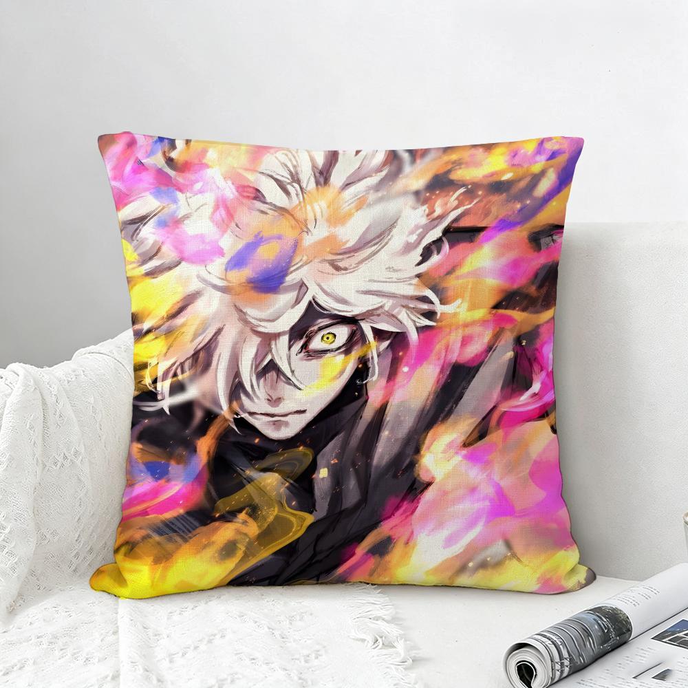Anime Hells Paradise Cushion Cover Natural Linen Pillowcase Set AllinOne Decor for Sofa Bedroom  Chair