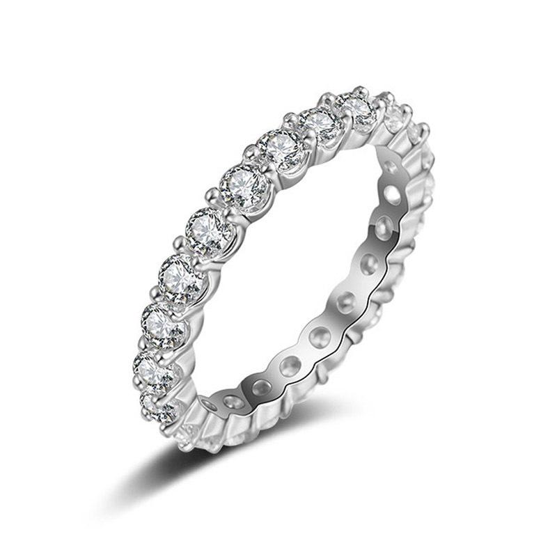 

RAKOL Элегантное Роскошное Медное Циркониевое Обручальное Кольцо для Женщин Size 9