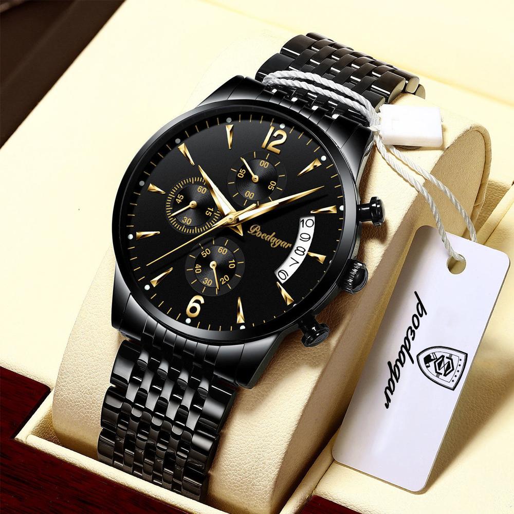 Watch POEDAGAR New Fashion Men Watch Waterproof Luminous Date Sports Watches Luxury Quartz Wristwatch Luxuri Male Clock +Box