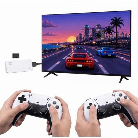 2026 Latest 20000+ Types Built-in Games Retro Game Stick 64GB Large Capacity 4K HDMI Output Plug Play 2.4G Wireless Controller Set 2 Home Player Linux