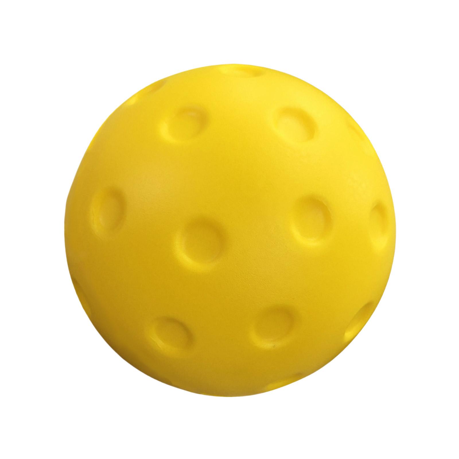 

Indoor Pickleball Practice Balls Light Weight Training Balls Quiet PU Foam Pickleball for Indoor or Outdoor Practice A
