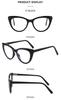 European Fashion Cat Eye Anti-Blue Light Propionate Glasses for Versatile Slimming Effect