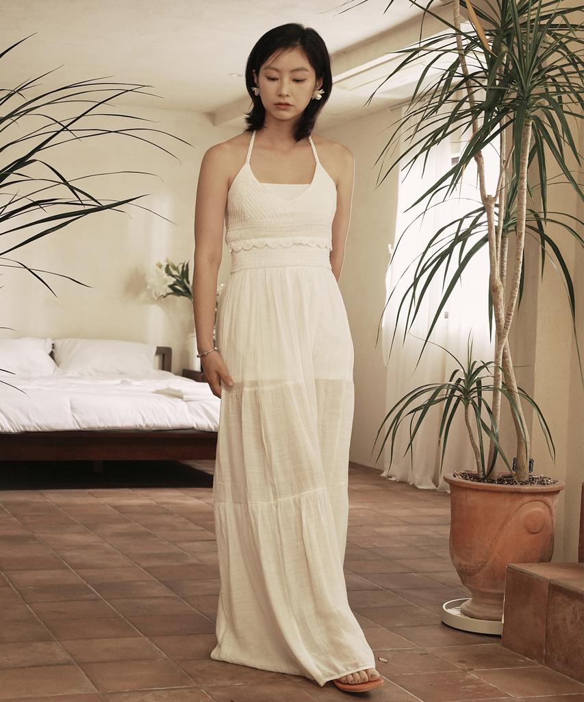 HYFVE Crochet Halterneck Jumpsuit