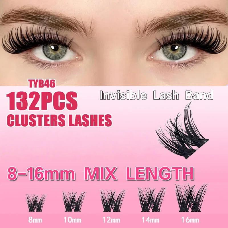 Gene tip smoc DIY | 12 Rânduri Gene Individuale | Groase & Ondulate | Stil European & American | 8-16mm