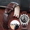 For Swatch Cowhide Butterfly Buckle Watches Soft Comfortable Accessories Men 21mm Yrs403 412 402G Arc Interface Watchbands