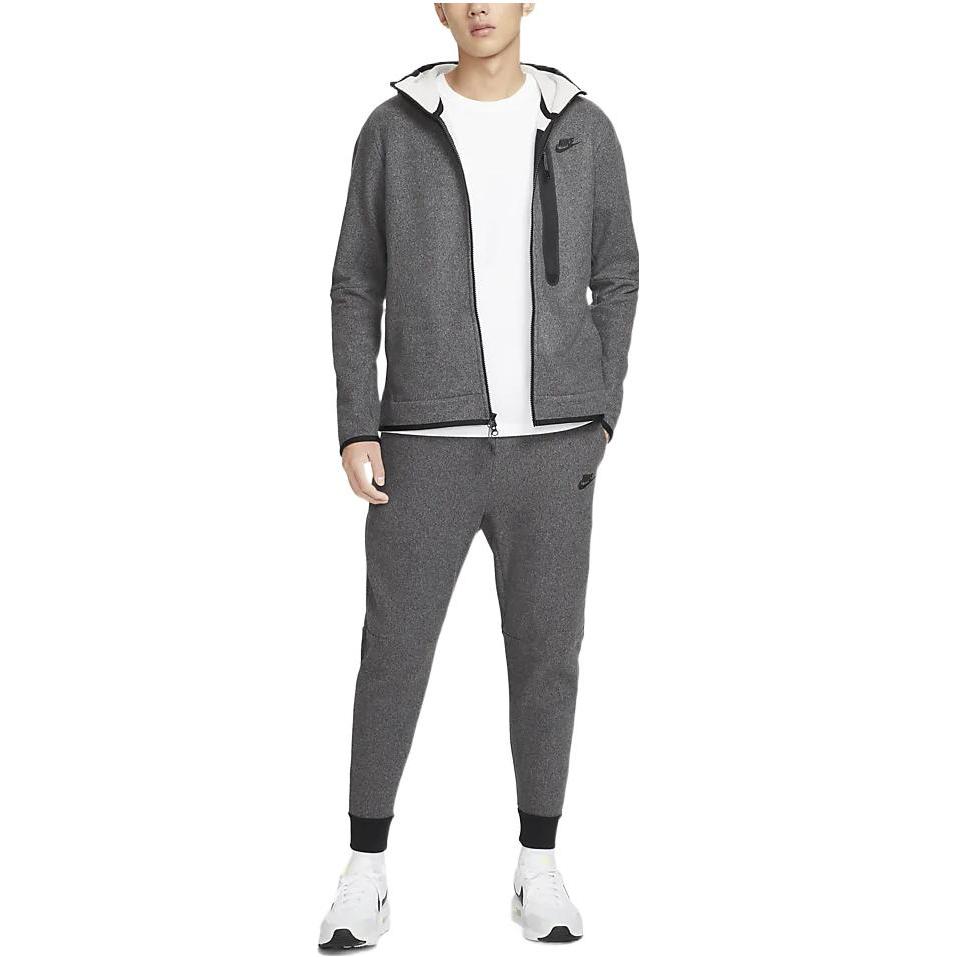 Nike Odzież sportowa Tech Fleece Zimowe Joggersy (Rozmiar azjatycki) Węgielny Czarny Męski Streetwear DQ4809-010