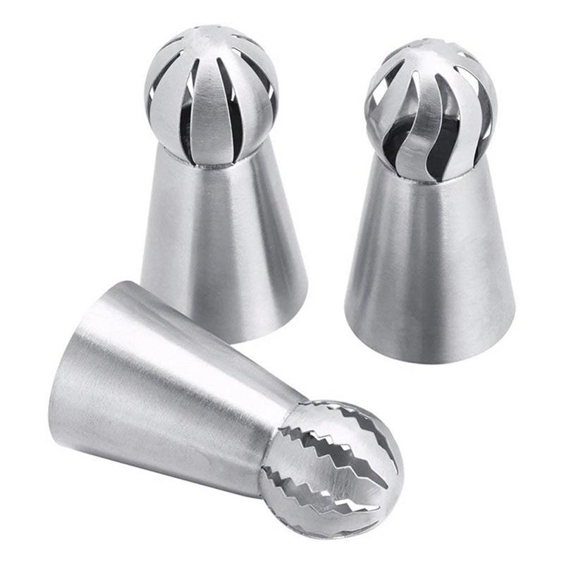 1/3PC Russian Piping Tips Icing Piping Tip Set Cake Decorating Supplies Decoration Tips Ball Piping Tips Cake Decorating Tool