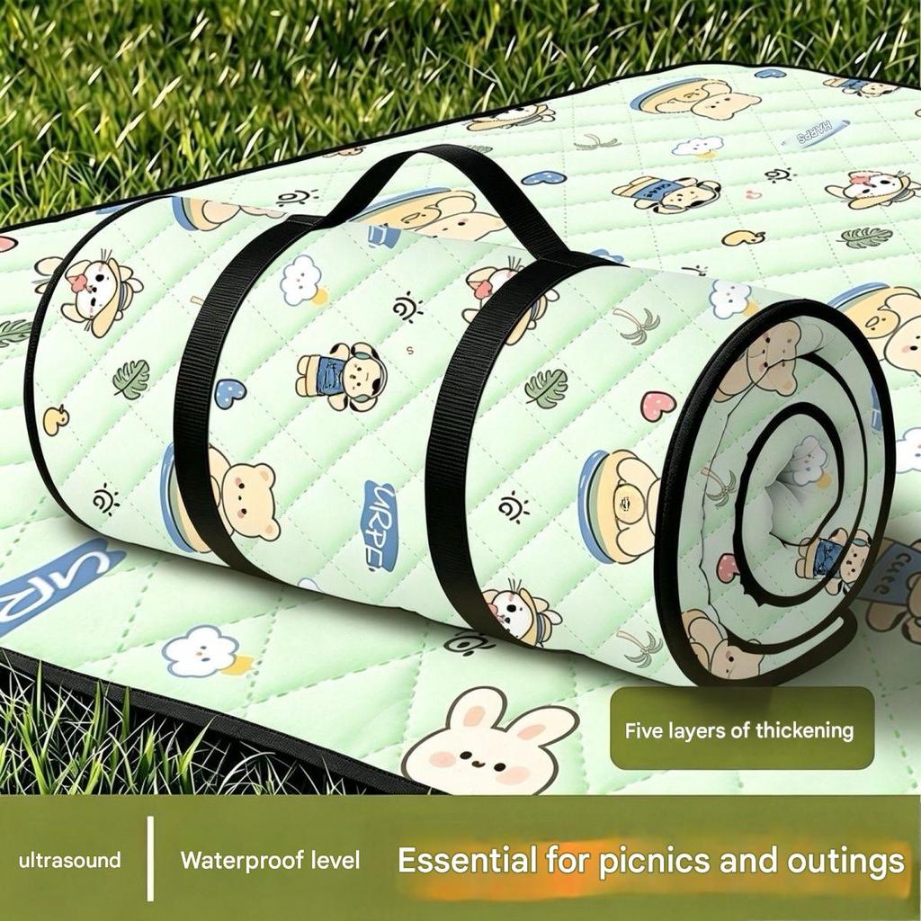 Picnic mat, moisture-proof mat, thickened, waterproof, portable, foldable outdoor spring outing tent camping mat