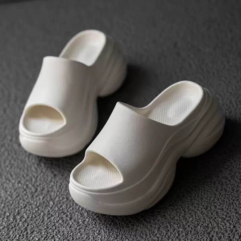 Women's Thick-soled Slippers Light Soft EVA Slippers Outdoor Height Increasing Platform Sandals Non Slip Comfort Home Slippers