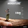 1:64 Scale Hand Painted Resin Collectible Figure Miniature Model Accessories Realistic Lounge Girl Figure Model Gift