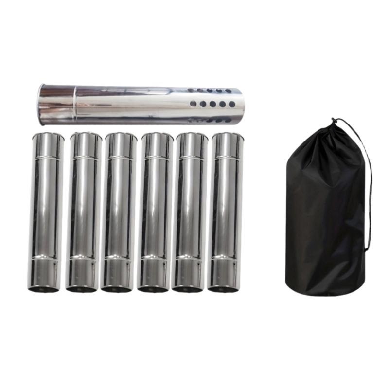 Wind Resistant Outdoor Stove Pipe Tent Heaters Accessory Corrosion Proof Design Camping Equipment for Any Season