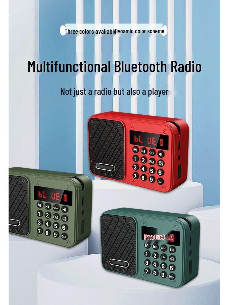 Jinzheng 875 Bluetooth Portable MP3 Player with Card Slot and High Volume for Elderly