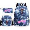 Spielwaren Aphmau Schultasche Cartoon Rucksack Federmäppchen Umhängetasche Dreiteiliges Set